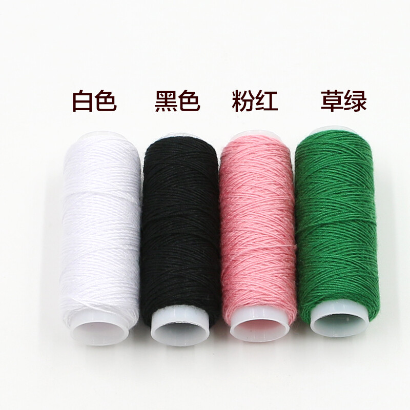 三愛 手工牛仔褲彩色牛仔線粗線家用縫紉線家用線 203滌綸線多色輔料 墨綠一卷